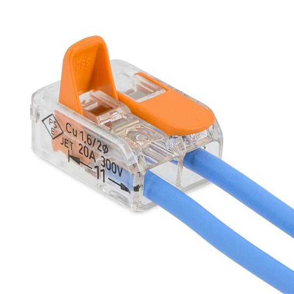 Förpackning med 3 st S221 2 ingångar för flexibla och styva ledningar 0,5 till 6 mm²