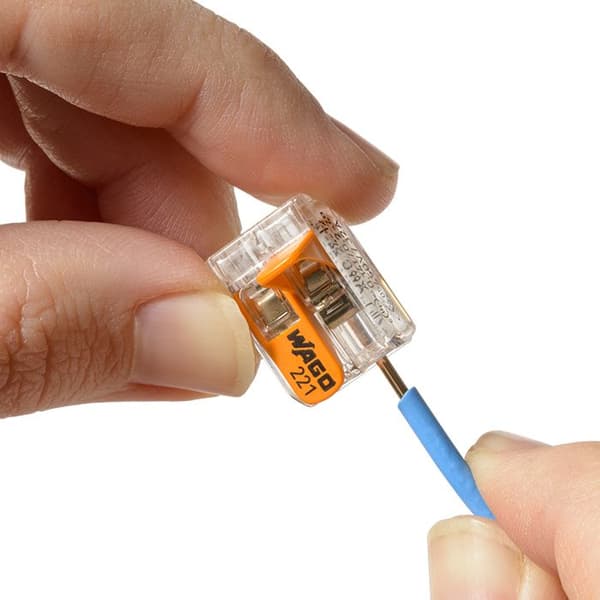 Förpackning med 3 st S221 2 ingångar för flexibla och styva ledningar 0,5 till 6 mm²