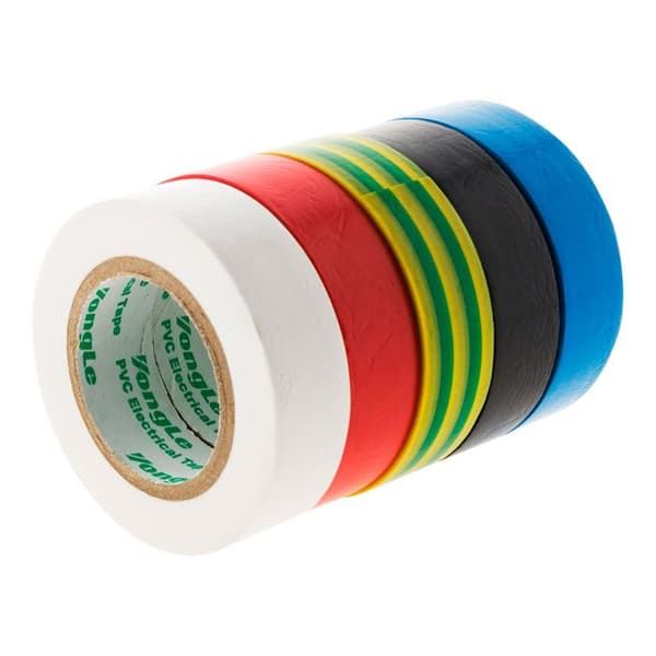 Parti med 5 lim 15 mm x 10m 5 färger