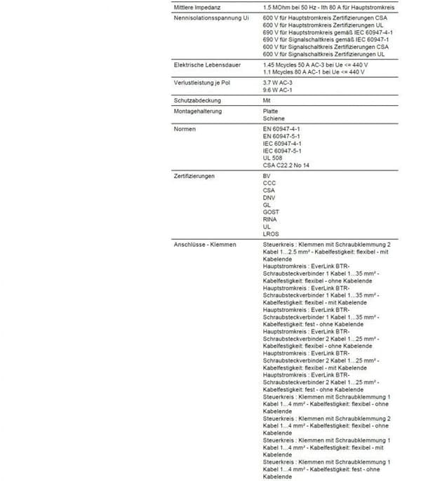 Schneider electric - LC1D50AP7 - TeSys LC1-D kontaktor, 3P, 50 A, 440 VAC-3, 230 VAC spole, 50/60 Hz