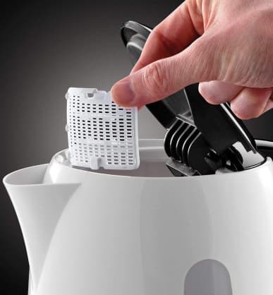 Plastic Kettle 25070-70 My Breakfast White/Black, Russell Hobbs