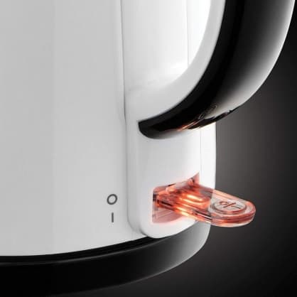 Plastic Kettle 25070-70 My Breakfast White/Black, Russell Hobbs