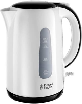 Plastic Kettle 25070-70 My Breakfast White/Black, Russell Hobbs