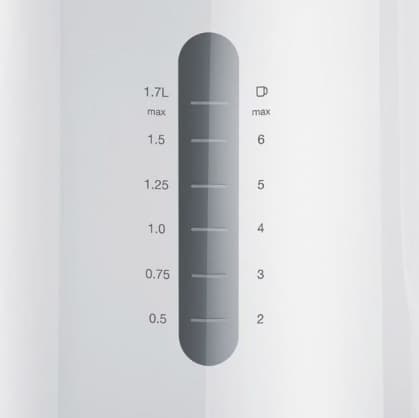 Plastkedel WK1100 WH, Braun