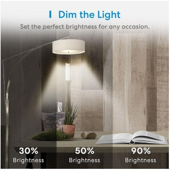Smart pære strømforbrug 6 watt (2700 k, strålevinkel 180 grader, msl100hk(eu)), Meross