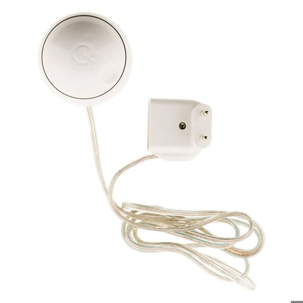 Dimmer - ZENITECH - 25-200W - Vit - 6A kontakter - Kabel 1.70m