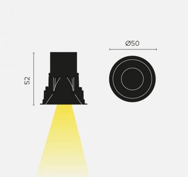 Kreon Aplis 40 Downlight Spot (10°) KR957031-9027-WFL