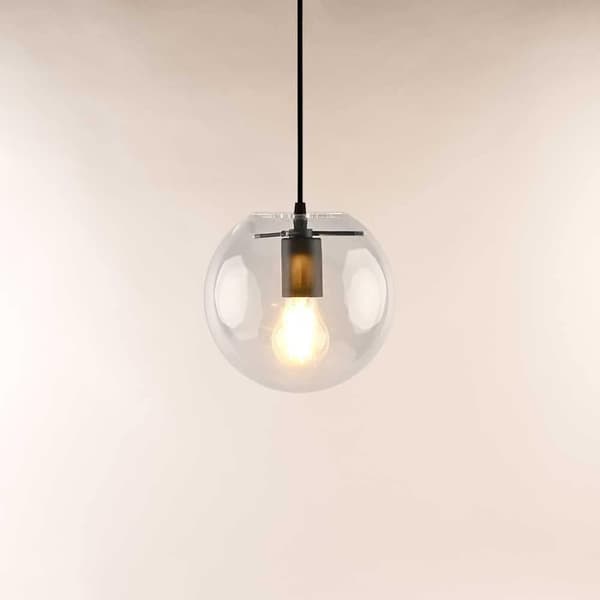 s.luce Orb glass ball hanging lamp pendant lamp glass lamp size Ø 20cm V35031/1P/BK/200