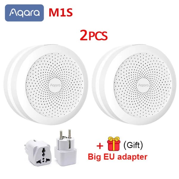 Aqara M1S Hub, Zigbee 3.0 Kommunikation, RGB Nattelys,2XAqara M1S tilføj EU