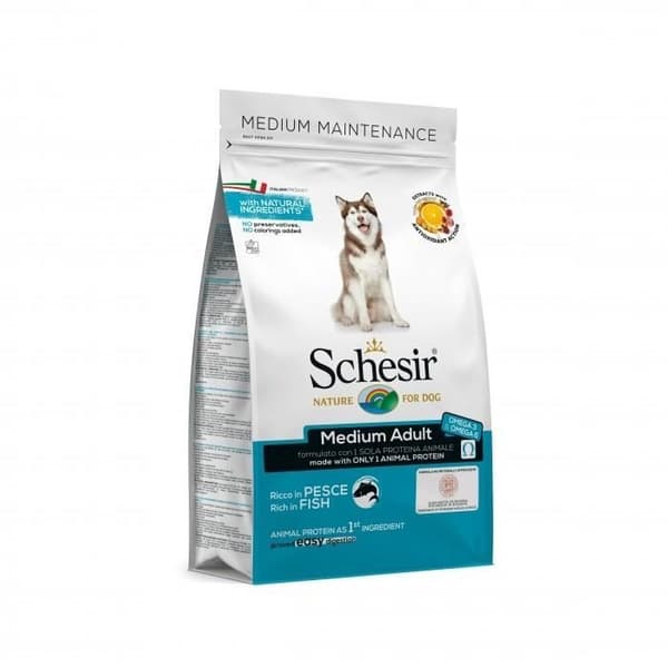 Schesir Medium Maintenance Fish Torrhundfoder - 12kg