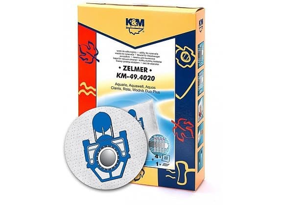 Vacuum cleaner bag ZELMER 49.4020 KM-49.4020 (4 gab.), K&M