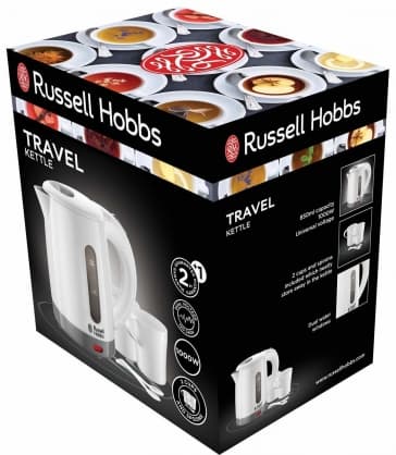Plastic Kettle 23840-70 Travel White, Russell Hobbs