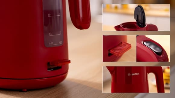 Plastic Kettle TWK2M164 Red, Bosch
