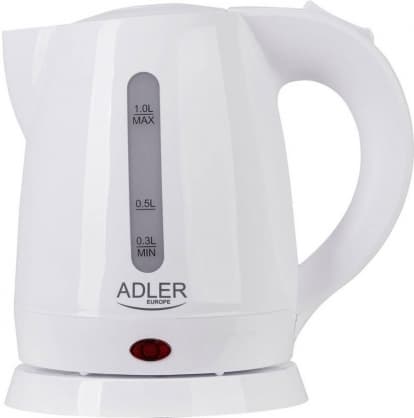 Plastic Kettle AD 1272 White, Adler