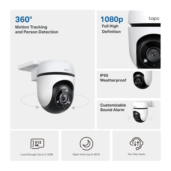 Wrl kamera 1080p pan/tilt/tc40, Tp-link
