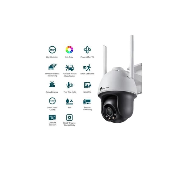 Wrl camera 4mp pan/tilt/vigi c540-w(4mm), Tp-link