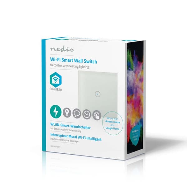 Nedis WIFIWS10WT Wi-Fi Smart Light Switch Enkelt