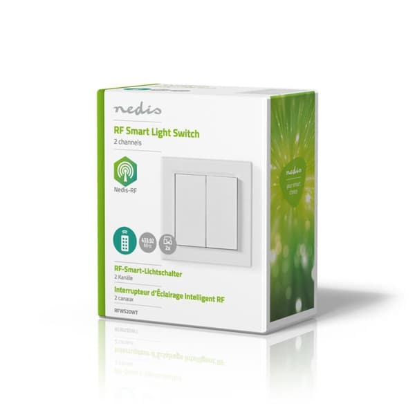 Nedis RFWS20WT RF Smart Light Switch Dual
