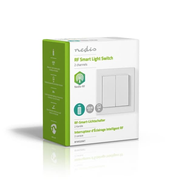 Nedis RFWS20WT RF Smart Light Switch Dual