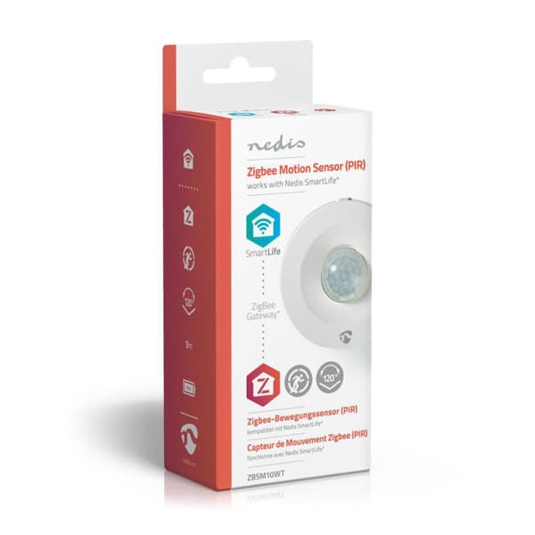 Mukana Nedis ZBSM10WT Smart PIR -liiketunnistimen Zigbee-paristo