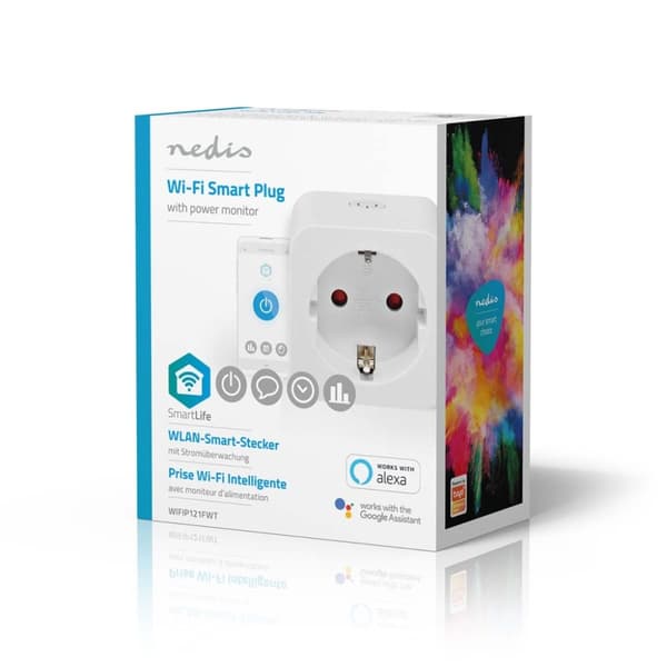 Nedis WIFIP121FWT Smartlife Smart-stik Wi-fi energimåler 3680 W Type F (cee 7/3) -10 - 45 °c Android™ / Ios Hvid