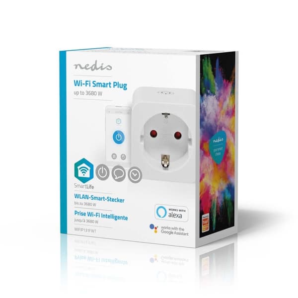 Nedis WIFIP131FWT Smartlife Smart Plug Wi-fi 1 stk. 3680 W Type F (ca. 7/3) -10 - 45 °c Android™ / Ios Hvid