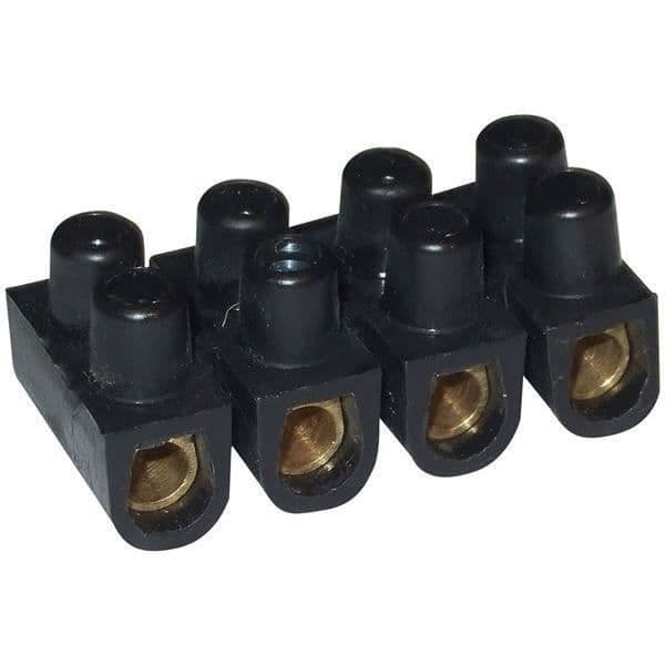 GENERISK - Barrette med 12 anslutningar 16 mm2 svart - ELECTRALINE