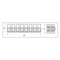 Miniatyrbild 1 av 2: Anslutningsskena 12 element Intensitet 60A/101A 25 mm². Electro DH Färg Vit 10.777/25 843055552117420