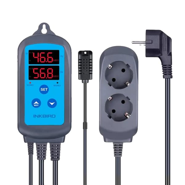 Fugtighedscontroller, Fjernovervågning via Wi-Fi, Dual Output Support,IHC-200 WI-FI