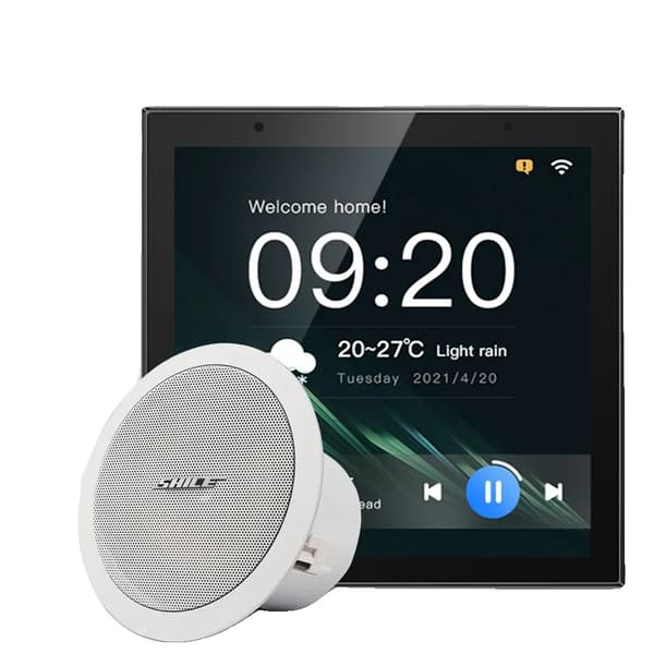 Älykodin ohjauspaneeli, 4 tuuman kosketusnäyttö, ZigBee-porttitoiminto,F1-isäntä ja puhuja, 110V-240V