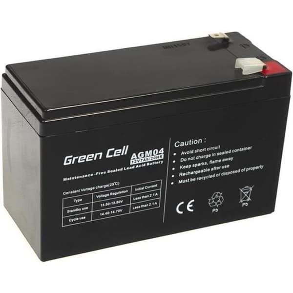 AGM VRLA Green Cell Power Bank 12V 7Ah - Premiumbatteri för mobila enheter