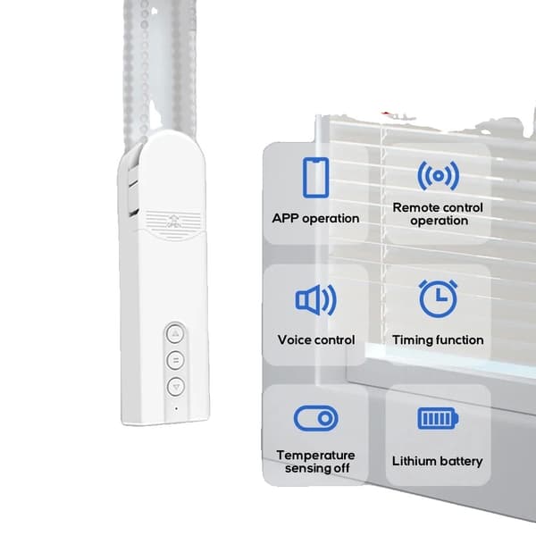 Smart elektrisk gardinmotor, Wi-Fi-forbindelse, stemmestyring,Indbygget WiFi