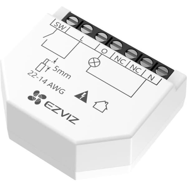 Wi-Fi-relä - EZVIZ - T35W - Smart kontroll - Google Assistant - Amazon Alexa - energiövervakning