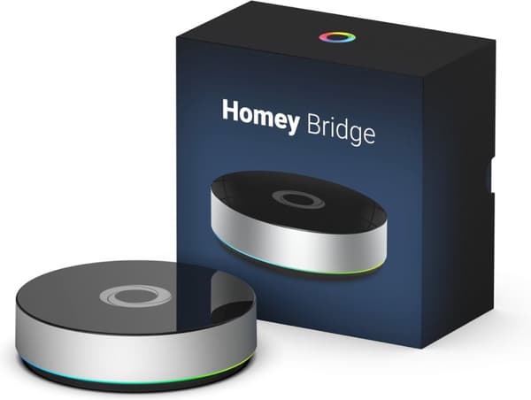 Athom Homey bridge - Android - iOS - Amazon Alexa & Google Assistant - Trådløs - Sort - Sølv -