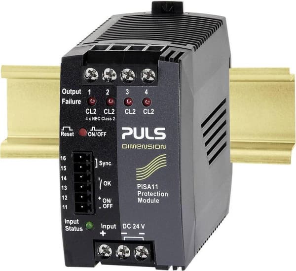 PULS DIMENSION PISA11.KLASSE2 Sikringsmodul 24 V DC 3,7 A 4 x