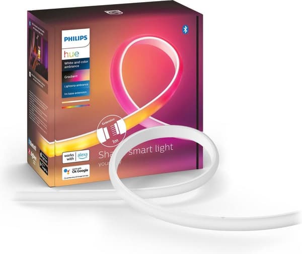 Philips Hue Gradient Ambience Lightstrip Extension, 1 m [Energiklasse G] (871951433998900)