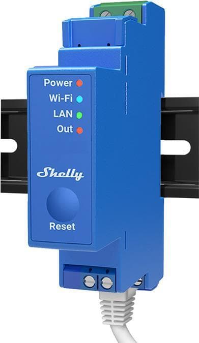 Home Shelly Relay "Pro 2,50 cm (1") WLAN & LAN Switch Actuator Max. 16A BT (Shelly Pro1)