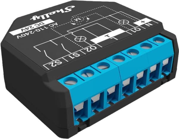 Home Shelly Relay "Plus 2PM" WLAN switching actuator 2x 10A Max. 16A BT measurement function (Shelly_Plus_2PM)