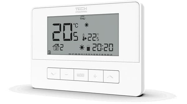 Kabelforbundet rumcontroller hvid T-4.1 Tech-controllere