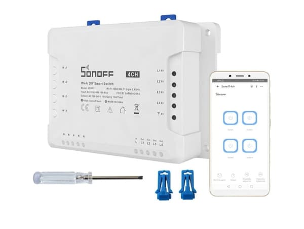 Sonoff 4CH R3 4-kanalig WiFi-switch