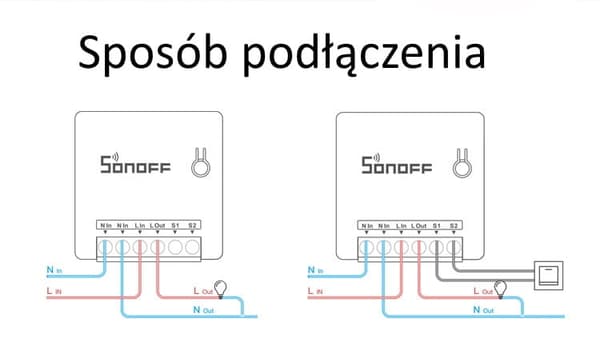 Sonoff Mini R2 infällt Wifi-relä med SUPLA-programuppdateringstjänst