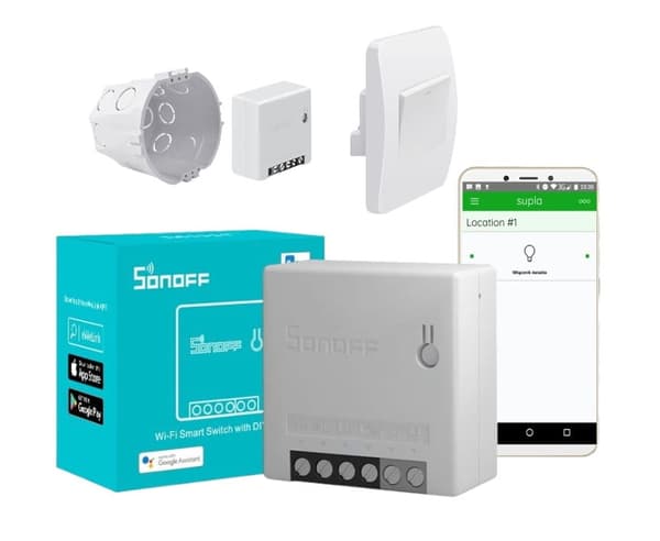Sonoff Mini R2 infällt Wifi-relä med SUPLA-programuppdateringstjänst