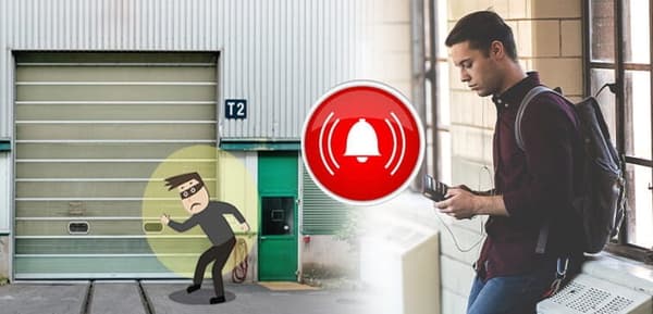 Wifi Tuya Garageportsgrindskontroll med öppningssensor