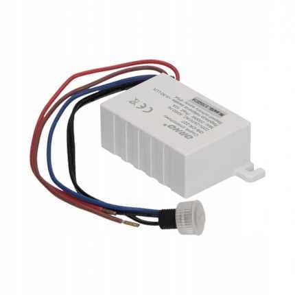 Skymningssensor. mini med extern sond, IP54, 2000W