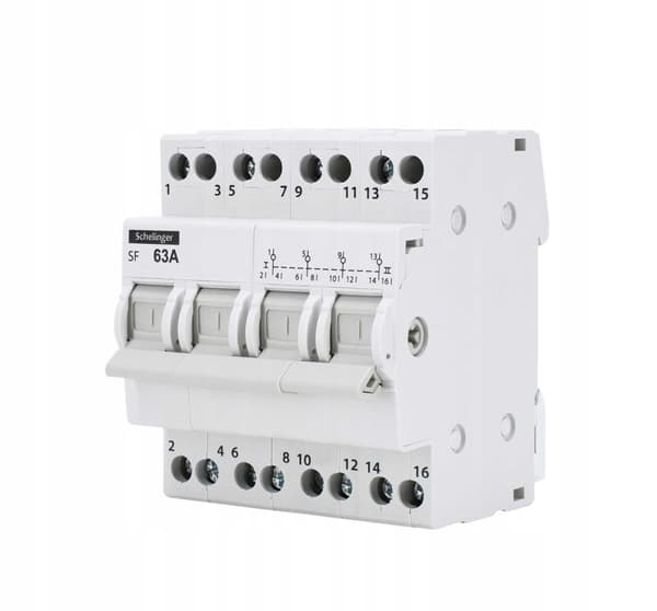 Modulær installationsafbryder I-0-II 4P 63A