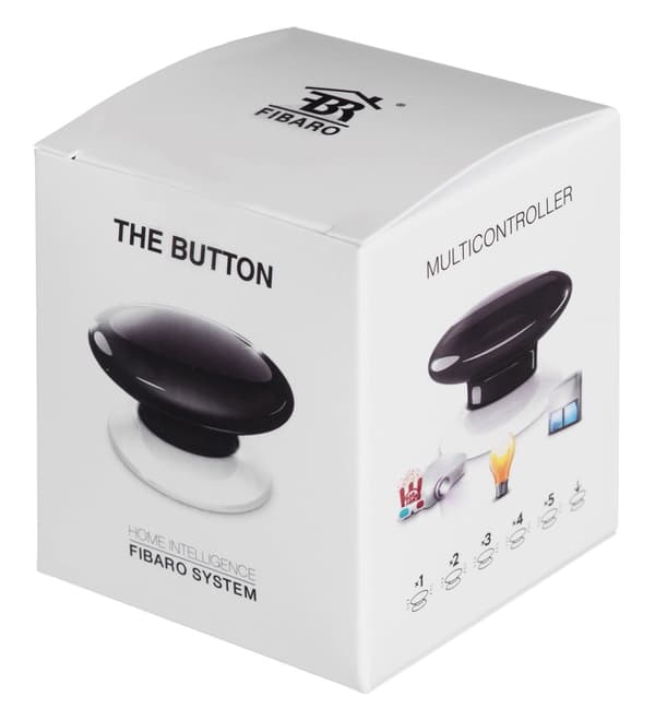 Fibaro The Button Svart panikknapp Trådlöst larm