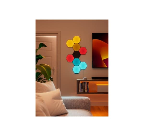 Nanoleaf, Shapes Black Hexagons Starter Kit (9 paneler)