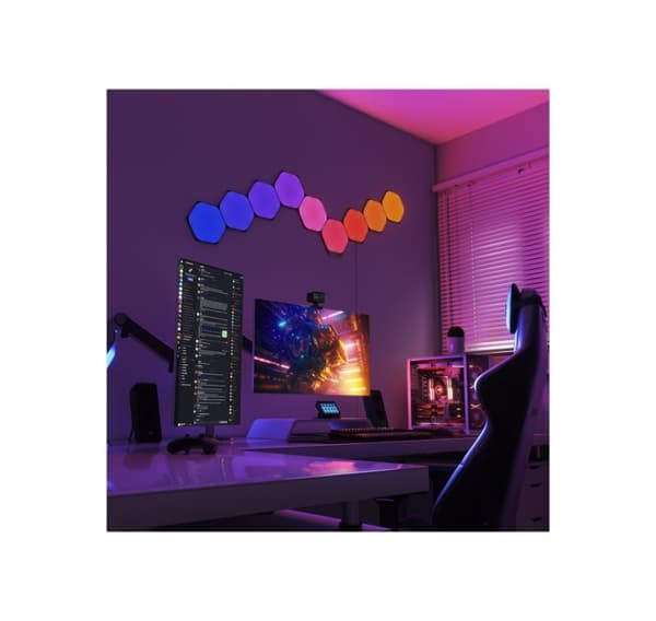 Nanoleaf, Shapes Black Hexagons Starter Kit (9 paneler)