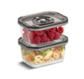 Miniatyrbild 4 av 5: Caso, Vakuumbehållare i glas med plastlock (2 st), VacuBoxx Eco-Duo S