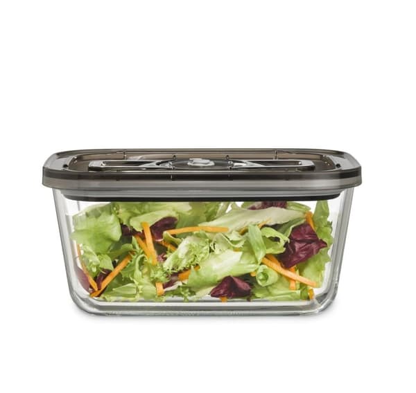 Caso, lasityhjiösäiliö muovikannella, VacuBoxx Eco L